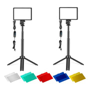 Kit Luz Led Usb Doble Con Filtro De Color Para Grabar Vídeos