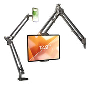 Soporte Plegable Para Tablet De Escritorio Metálico Y Ajusta Gris Oscuro (foto 1)