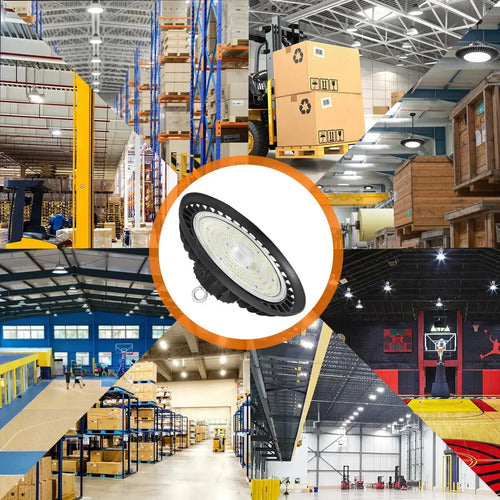Foco Techo Led Para Galpon Deposito 100w Ip65 Luz Ufo (foto 4)