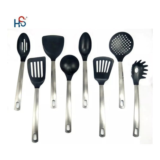 Set Utensilios De Cocina 7 Piezas En Acero Inoxidable