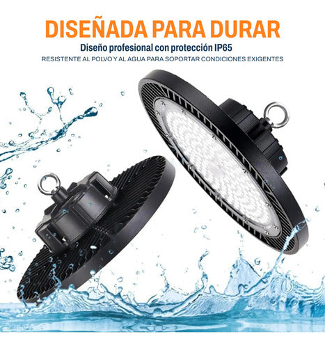 Lámpara Ufo Led 200w Deposito Galpón Industrial (foto 5)