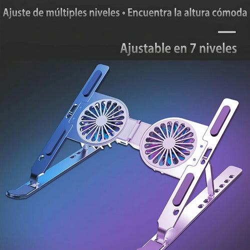 Soporte De Refrigeración Para Computadora Con Ventilador (foto 6)