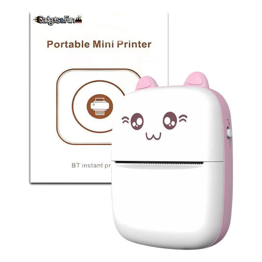Mini Impresora Térmica Portátil Bluetooth + 5 Rollos