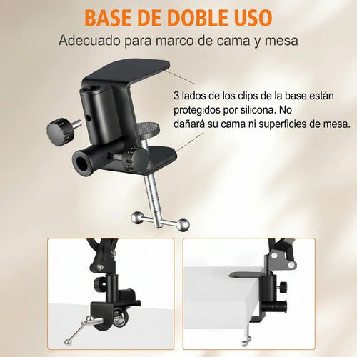 Soporte Plegable Para Tablet De Escritorio Metálico Y Ajusta Gris Oscuro (foto 2)