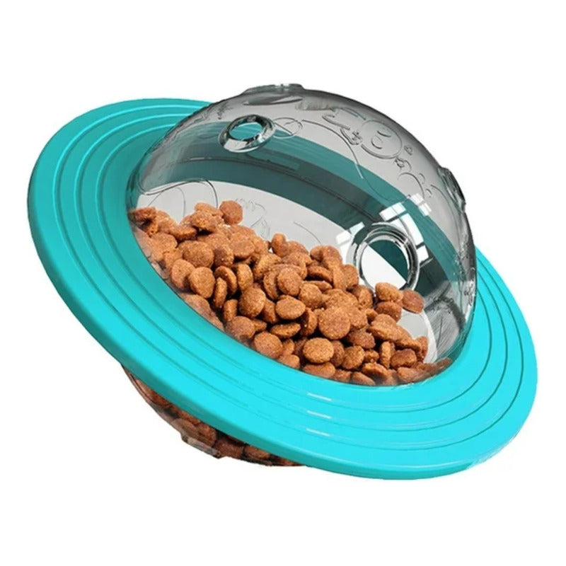 Dispensador De Alimentos Con Forma De Ovni Para Mascotas