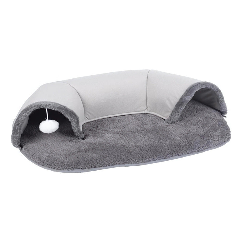Cama-cueva Interactiva Para Gatos Y Mascotas Gris