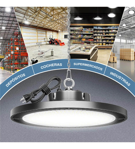 Lámpara Ufo Led 200w Deposito Galpón Industrial (foto 3)