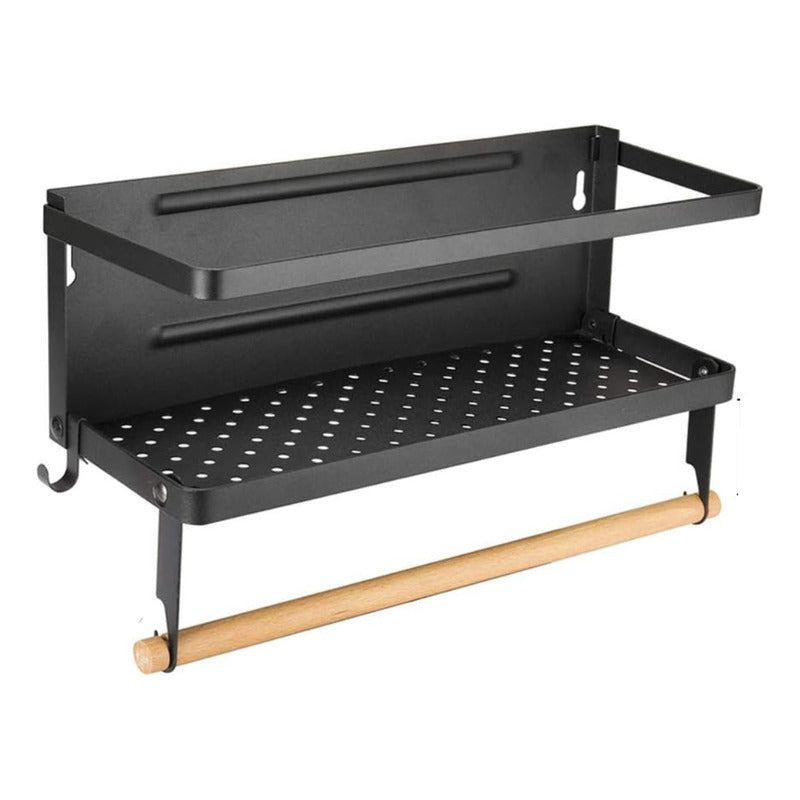 Organizador Metalico Para Refrigerador Con Soporte Cocina