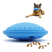 Juguete Interactivo Para Perros, Disco Volador Resistente Azul
