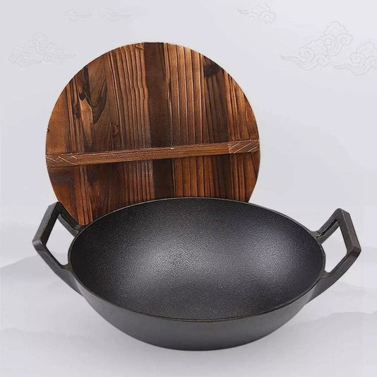 Olla Redonda De Hierro Forjado Puro Artesanal Para Cocina Ho