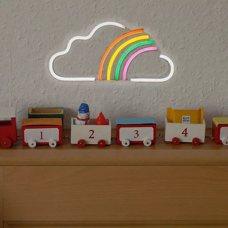 Letrero Luminoso Arcoíris Led Usb Para Decoración Y Fiestas