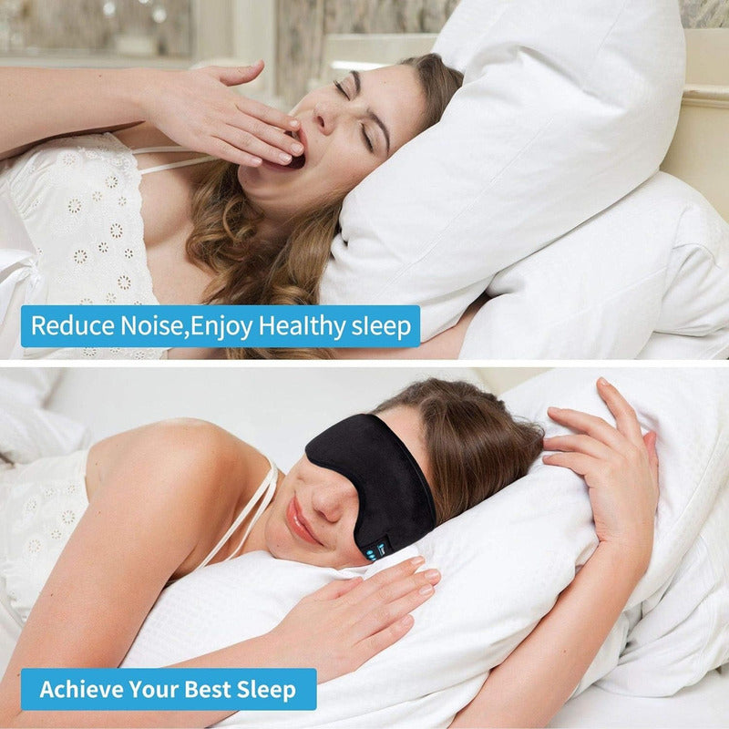 Antifaz Para Dormir Negro Con Bluetooth
