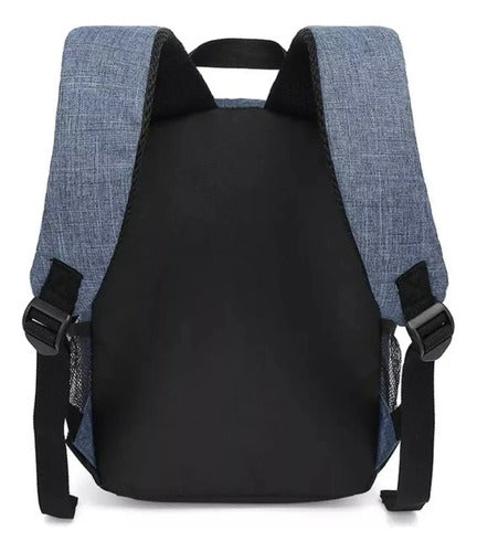 Mochila Para Cámara Reflex Impermeable Multifuncional Azul (foto 2)