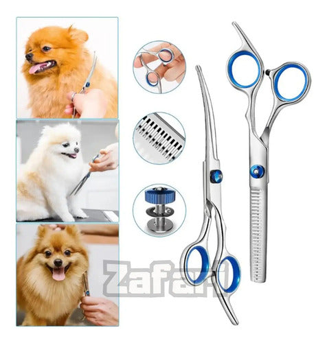 Tijeras De Acero Inoxidable Para Aseo De Mascotas Kit (foto 6)