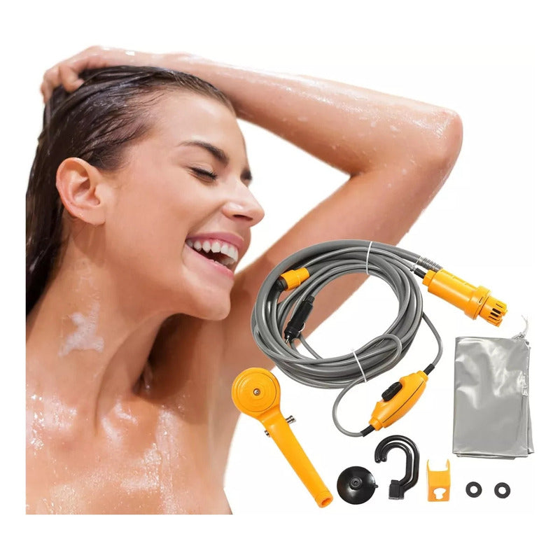 Kit De Ducha Regulable Con Manguera De 2 Metros Para Camping
