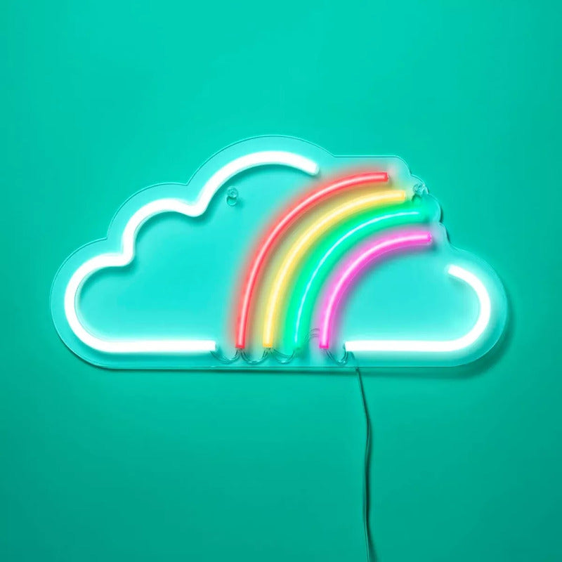 Letrero Luminoso Arcoíris Led Usb Para Decoración Y Fiestas