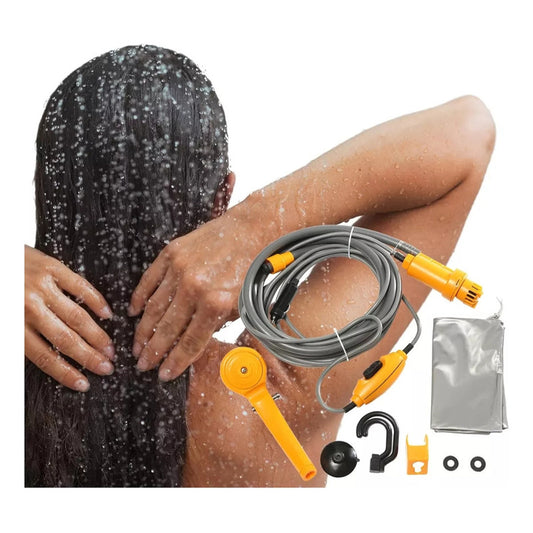 Kit De Ducha Regulable Con Manguera De 2 Metros Para Camping