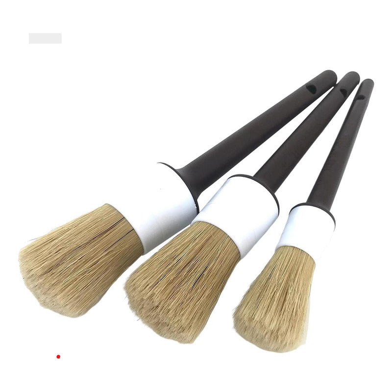 Juego De 3 Cepillos Automotrices Mango Duradero Y Suave