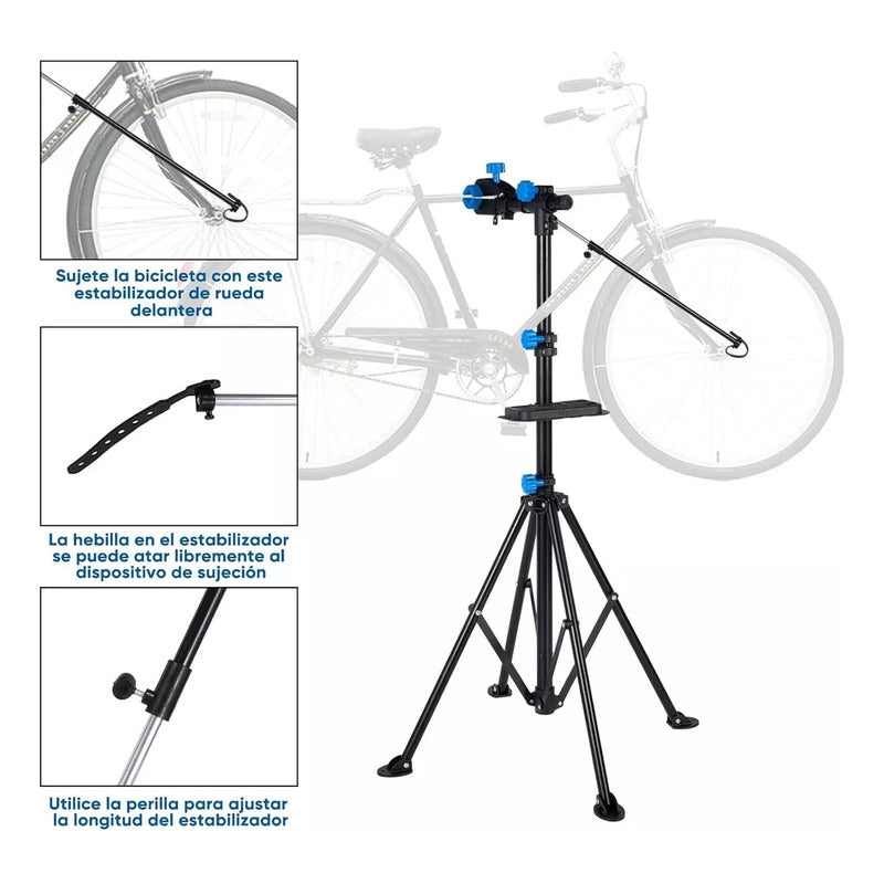 Soporte Para Reparación De Bicicleta Mtb Y Ruta, Firme