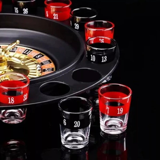 Juego Mesa Ruleta Casino Con 12 Shots, Diversión De Fiesta