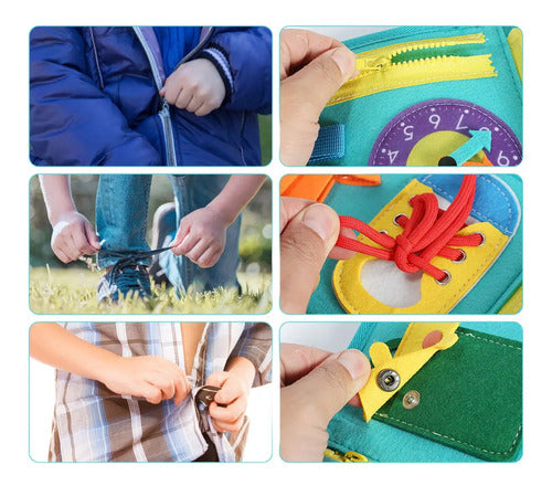 Tablero De Fieltro Educativo Niños Pequeños Multifuncional (foto 2)