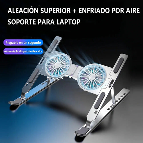 Soporte De Refrigeración Para Computadora Con Ventilador (foto 7)