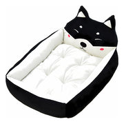 Cama Antiestrés Para Perros Grandes, Medianos Y Chicos Negro