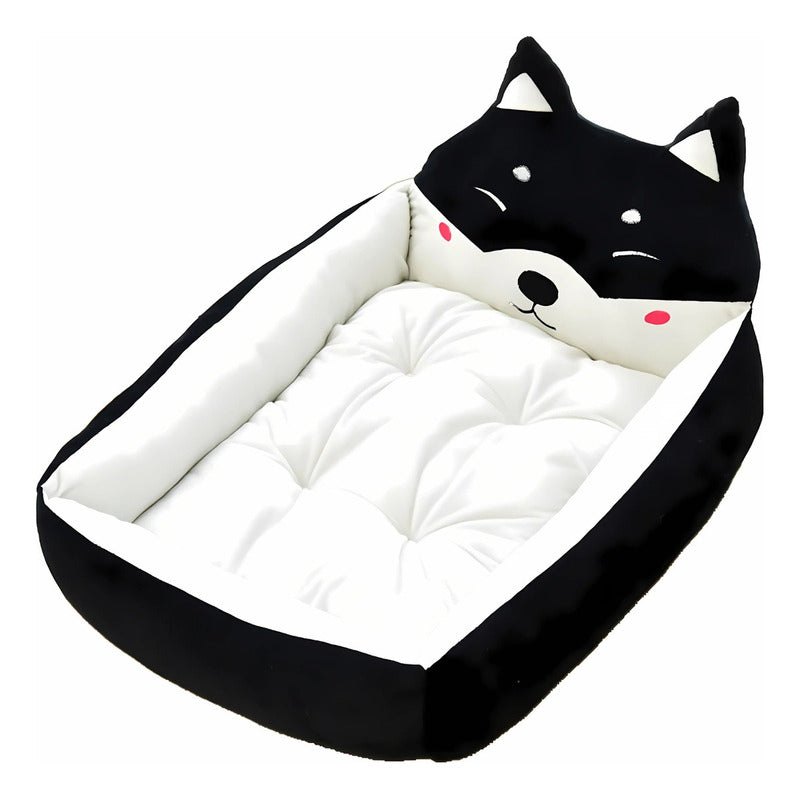 Cama Antiestrés Para Perros Grandes, Medianos Y Chicos Negro