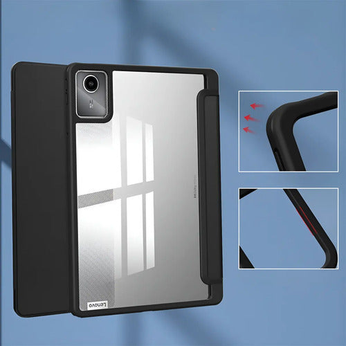 Funda Transparente Para Lenovo Tab M11 11  Con Ranura Lápiz Negro (foto 2)