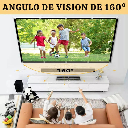 Pantalla Proyector Enrollable De 120 Pulgadas, Fácil Montaje (foto 4)