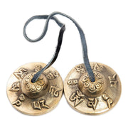 Platillos Campanas De Tingsha Tibetana, Espiritual Y Chakra