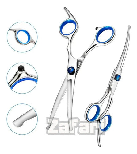 Tijeras De Acero Inoxidable Para Aseo De Mascotas Kit (foto 4)