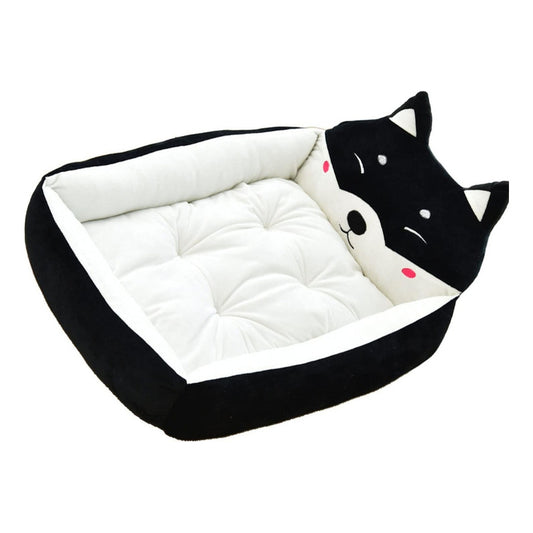 Cama Antiestrés Para Perros Grandes, Medianos Y Chicos Negro