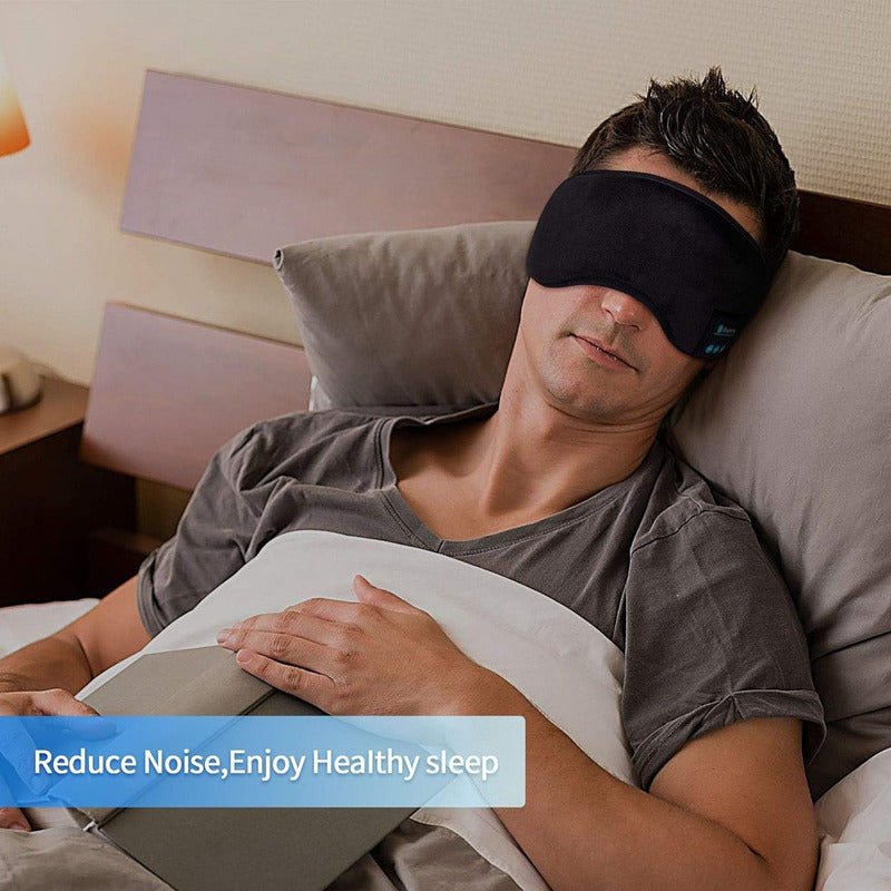 Antifaz Para Dormir Negro Con Bluetooth