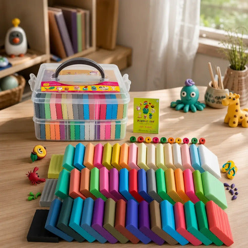Plastilina 50 Colores, Arcilla Moldeable, Set Creativo (foto 3)