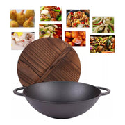 Olla Redonda De Hierro Forjado Puro Artesanal Para Cocina Ho