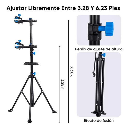 Soporte Para Reparación De Bicicleta Mtb Y Ruta, Firme