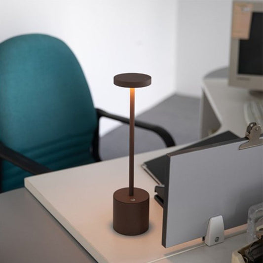 Lámpara De Mesa Táctil De Metal Regulable Inalámbrica