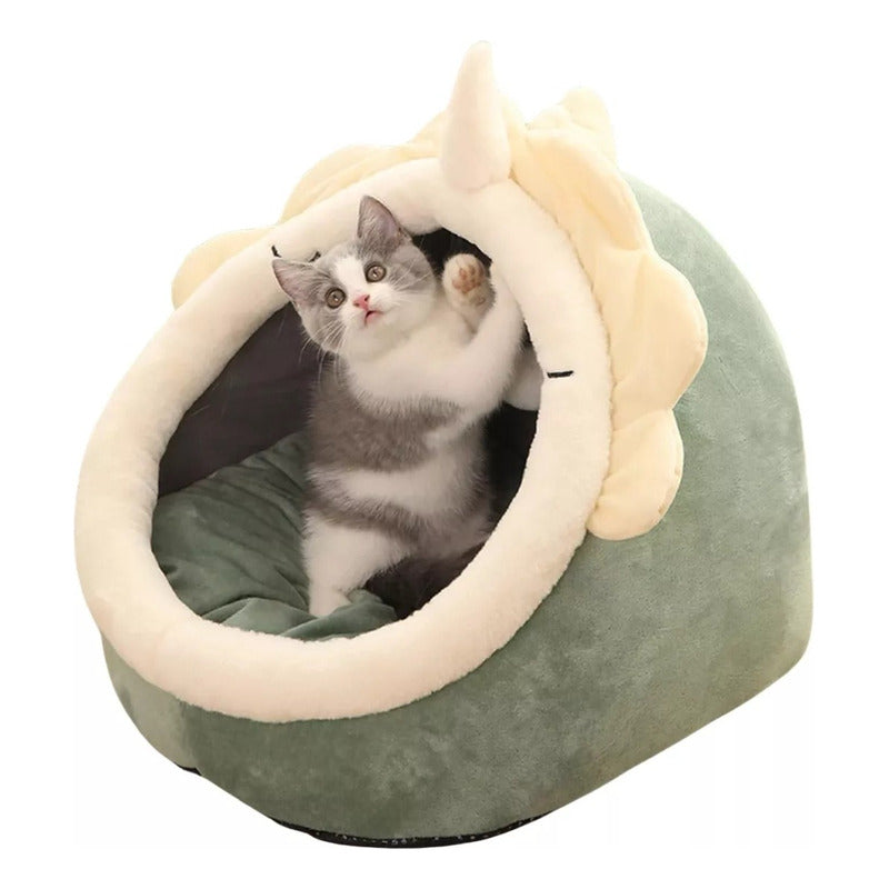 Cama Para Gatos Y Perros Tienda De Campaña Para Mascotas Verde Claro Talle M