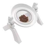 Comedero Elevado Para Mascotas, Multifunción Perros Y Gatos Blanco