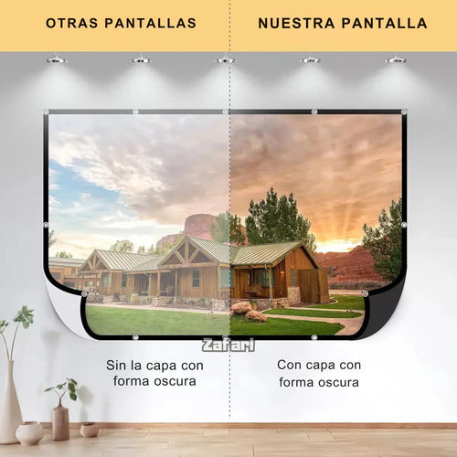 Pantalla Proyector Enrollable De 120 Pulgadas, Fácil Montaje (foto 5)