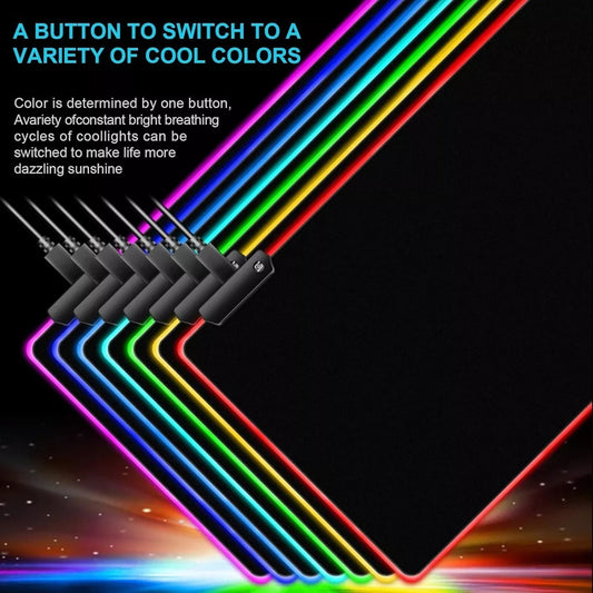 Mousepad Gamer Rgb, Alfombrilla Gaming, Tapete Xl 80x30cm