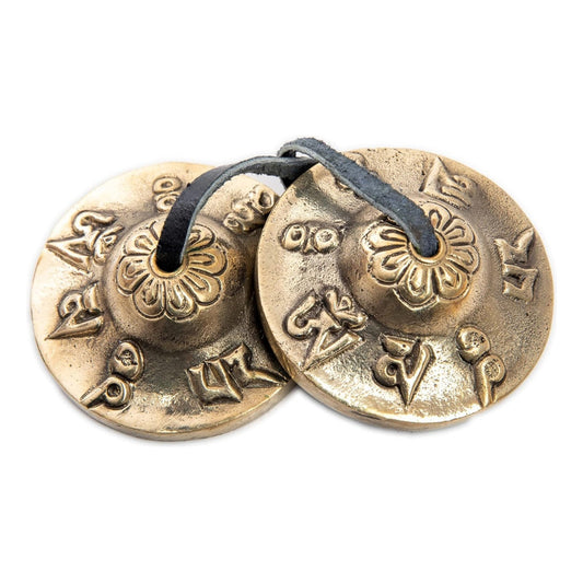 Platillos Campanas De Tingsha Tibetana, Espiritual Y Chakra