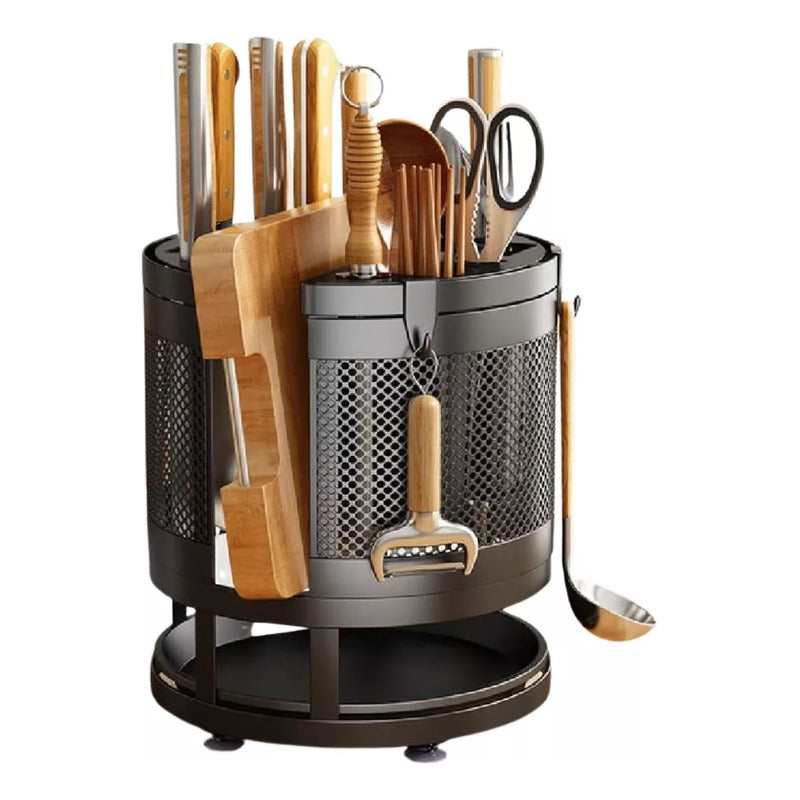 Estante Giratorio Para Almacenaje De Cuchillos Y Utensilios