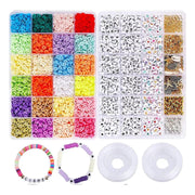 Kit 3500 Piezas Para Hacer Pulseras Creativas Arte