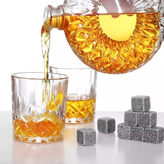 Juego De Vasos De Whisky Con Estuche Y 8 Rocas De Granito