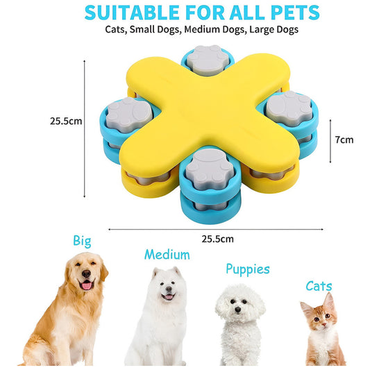 Juguete Rompecabezas Interactivo Para Perros Con Alimento