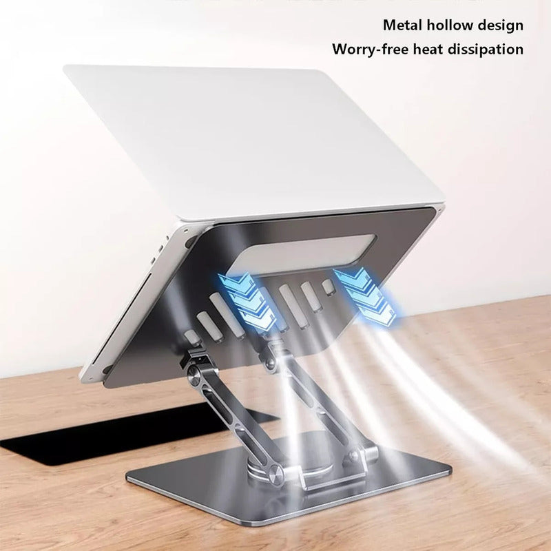 Soporte Portátil Para Laptop Ergonómico, Plegable Y Base 360