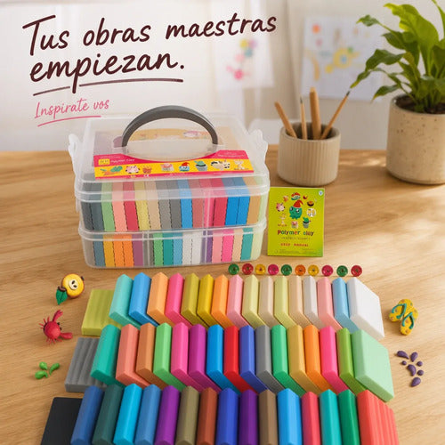 Plastilina 50 Colores, Arcilla Moldeable, Set Creativo (foto 5)
