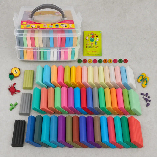 Plastilina 50 Colores, Arcilla Moldeable, Set Creativo (foto 4)
